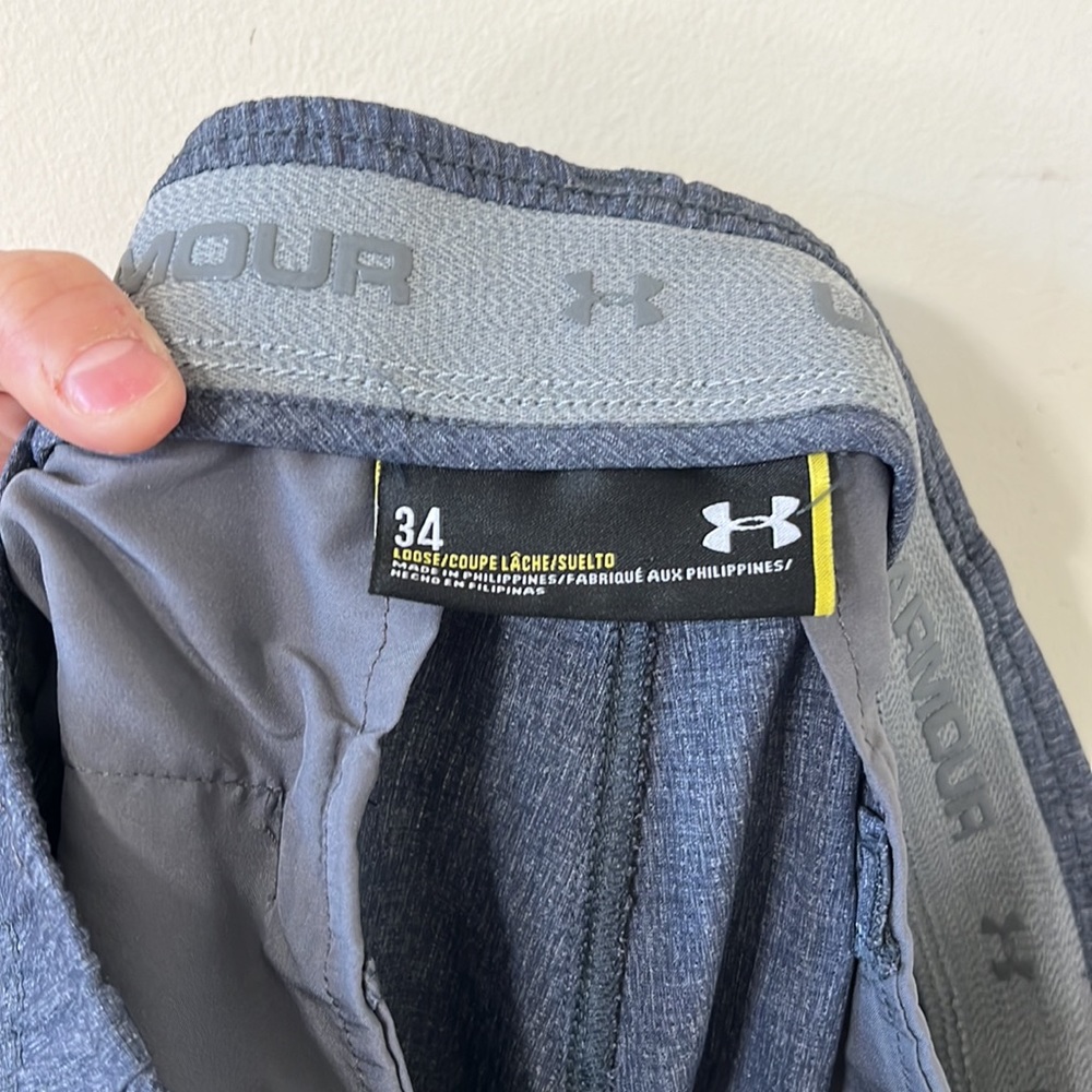 Under Armour Men’s Golf Stretch Flat Front Casual Shorts Size 34 - Picture 8 of 8